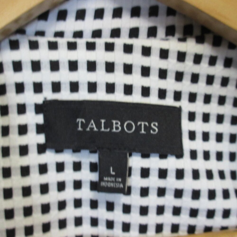 Talbots Gingham Blazer Jacket Large - image 7